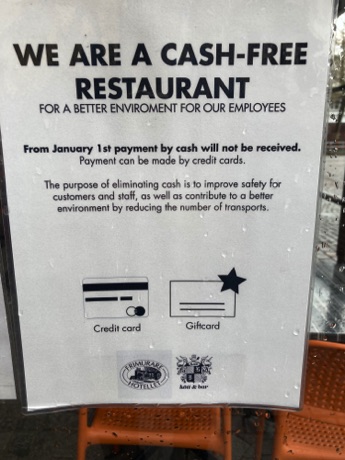 sign at a restaurant entrance
